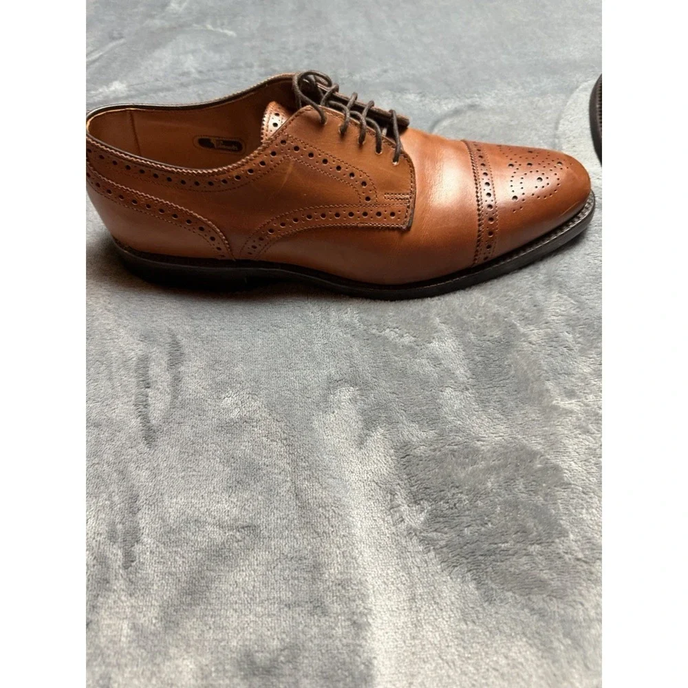 Allen Edmonds Sanford 5267 Chili Leather Brogue Cap Toe Oxfords Size 8.5 D